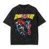 Manga Cowboy Bebop T Shirt Spike Spiegel Graphic Tshirt Washed Oversized TShirt Men Women Clothes Short Sleeve Cotton Tees