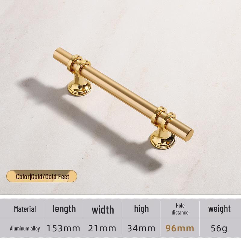Modern Minimalist European Two-Tone Wardrobe & Drawer Handle