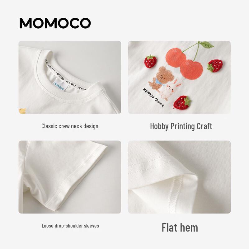 MOMOCO Girls' Summer Fruit Graphic T-Shirt
