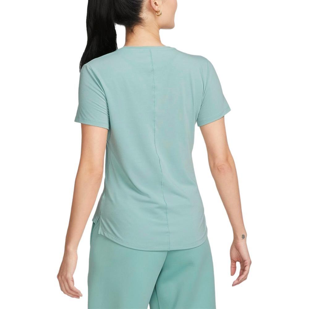 Nike T Shirts Women's Blue Crew Neck Moderate Straight Fit DD0619-309