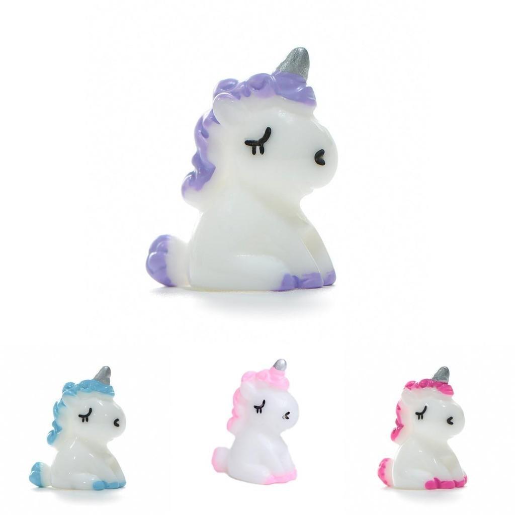 Cute Resin Mini Unicorn Decorative Figures Ideal For Terrariums And Moss Micro Landscapes