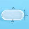 DIY Oval Tray Coaster Epoxy Resin Mold Oval Plate Dish Cup Mat Silicone Mould DIY Crafts Jewelry Holder Organizer Mold