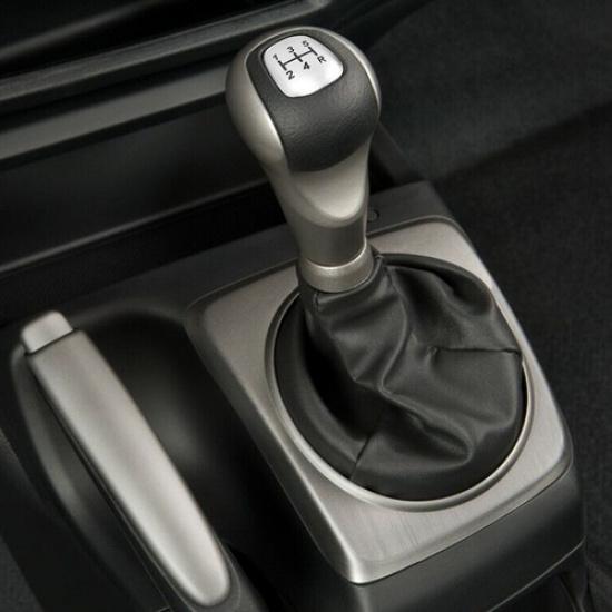 Silver Manual 5-Speed Gear Shift Knob Lever Gaitor Boot For Honda Civic 2006-11