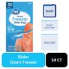 Freezer Guard Slider Zipper Bags Quart Freezer 50 Count