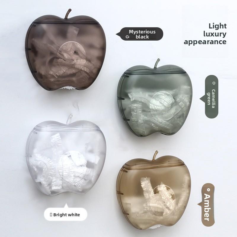 Wall-mounted Fresh-keeping Bag Storage Box, Removable Fresh-keeping Cover Storage Box, Punch-free Plastic Wrap, Shoe Covers, Shower Cap Storage Box