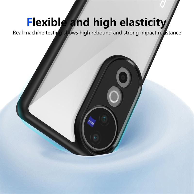 Vivo V40 VivoV40 V2348 Case Plating Silicone Bumper Shockproof Clear Back Cover Hard Matte Phone Case for Vivo V40 Pro 5G V2347