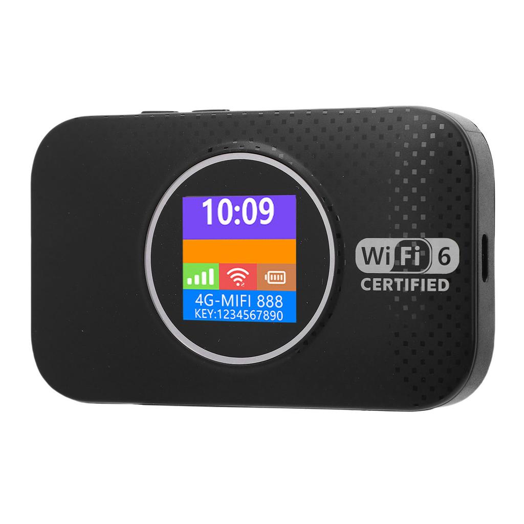 4G LTE Mobile WiFi Router Lockless WiFi 6 300Mbps SIM Slot Portable Hotspot Device for Camping Travel