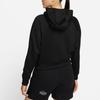 Nike Sportswear Hoodie With Letter Print Pullover Sweatshirt Women Tops Black White DJ1124-010