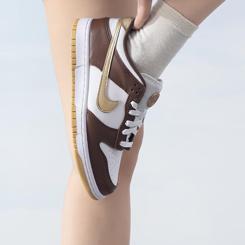Nike Dunk Low GS Cacao Wow Metalická Zlatá Dětské Tenisky Hnědé Bílé HM3725-171