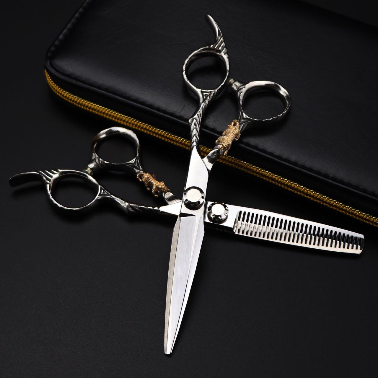 Premium Thinning Hairdressing Scissors for Home Use 6-inch Thinning Scissors