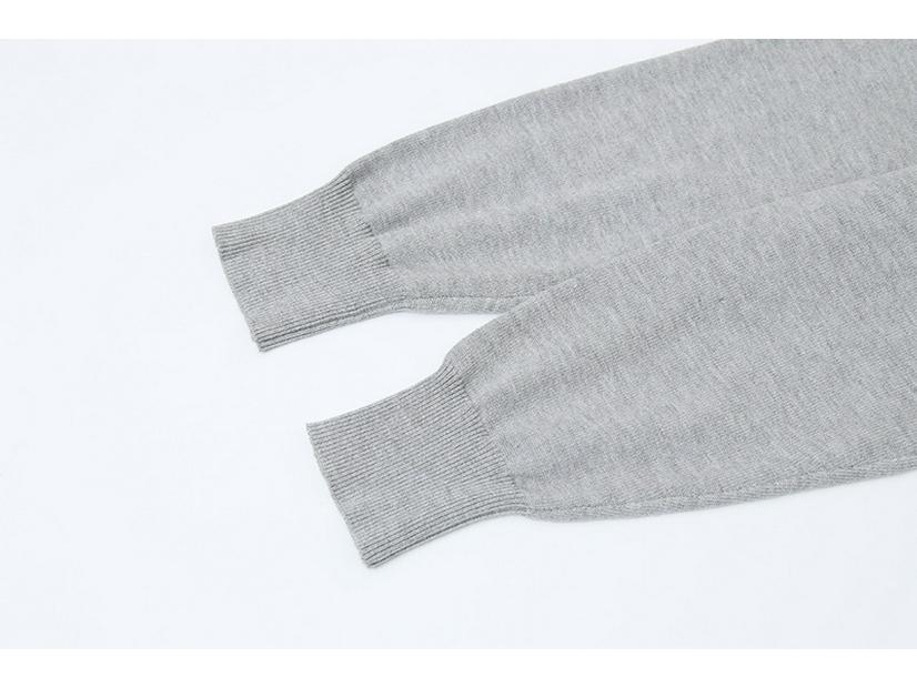 Crossstone Unisex Klassischer Frottee Rundhals Pullover - Langarm für Herbst/Winter