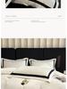 Premium Washed Cotton Luxury Bedding Set: Skin-Friendly, Brushed Duvet Cover, Sheet & Fitted Sheet - 4-Piece Hotel Style