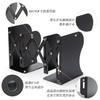 ALIOBC Bookend Adjustable Expandable Metal Bookshelf Desktop Shelf Divider Stand Office Supplies Kids Room Multifunctional Black Width 10-48cm Fit