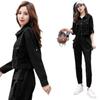 Spring and Autumn Workwear Two-piece Set Suit Streetwear Tracksuit Cargo Coat Casual Pants 2 Piece Sets Women's Outfits