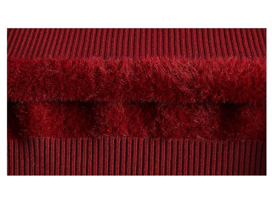 2024 Winter Fleece One-Piece Base Layer: Warm Fashion Sweater for Middle-Aged and Elderly Women