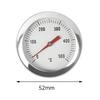 BBQ Grill Thermometer Edelstahl Ofenthermometer Messgerät 0-500°C Bimetallthermometer Barbecue Temperaturmesser