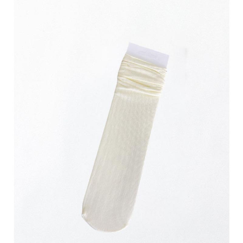 Jk Japanese Zhuji Socks Female Summer Thin Ice Silk Cool Breathable Boneless Ice Ice Socks In The Tube Month Pile Socks