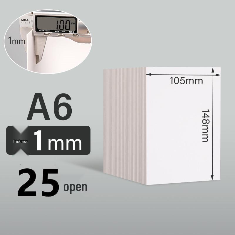 Thick White Cardboard for DIY Trading Cards & Models