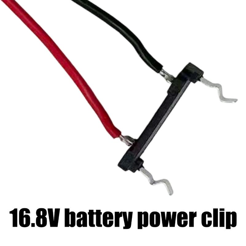 16.8V Battery Connector Clip Shock Resistant Plastic Metal Build Efficient Current Output for Electrical Tool