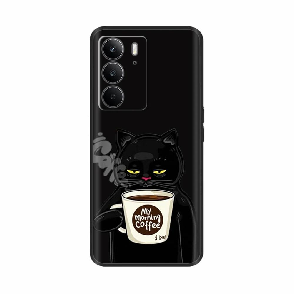 For Realme 14x 5G Phone Cases Funny Camera Protection Soft Liquid Silicone Back Cover for Oppo Realme C75 4G realmeC75 Fundas