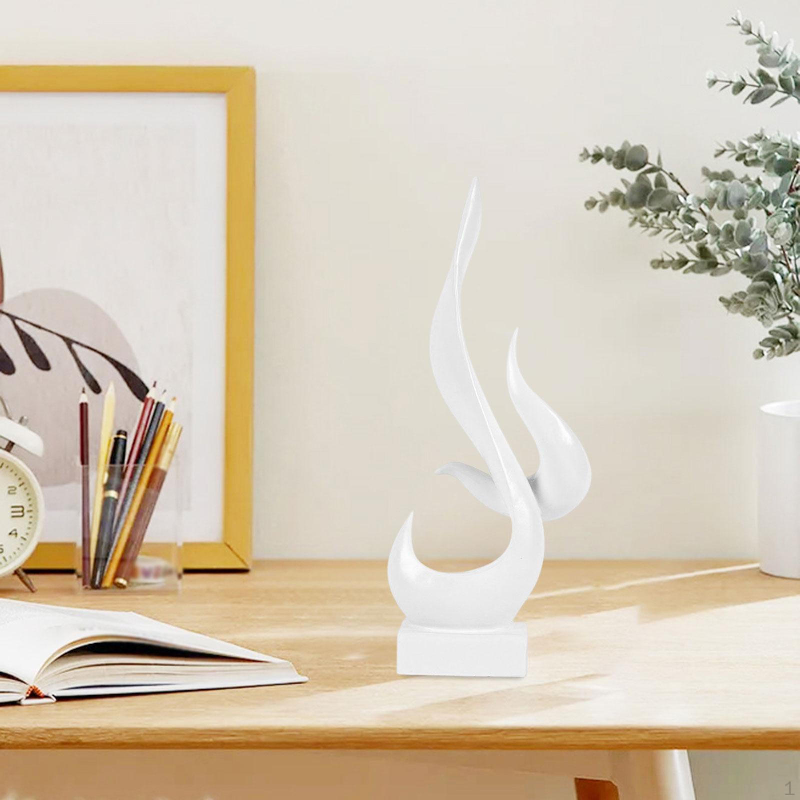 

Абстрактна вогняна скульптура смоляна фігурка для полиці у вітальні та офісного декору