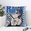 Rezero Rem Re:Life In A Different World From Zero Pillowcase Soft Cushion Cover Decoration Pillow Case Cover Home Square