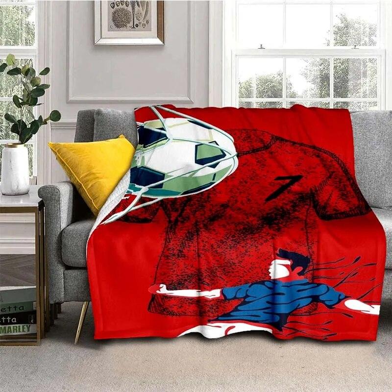 3D Print Football  Blanket For All Season,Warm and Soft Blanket  For Couch Sofa Office Home Travel Camping Birthday Gift