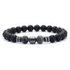 New Design Men Bracelet Jewelry 8mm Black Onyx Tiger Eyes Lava Turquoises Stone Braslet Hombre Suppliers