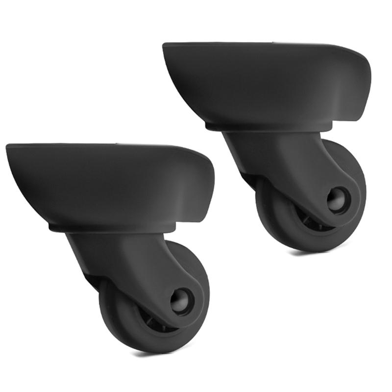 2Pcs Trolley Casters Replacement Heavy Duty Roller Wheel for Luggage Box Suitcase 360 Degree Swivel kit SilentWheel