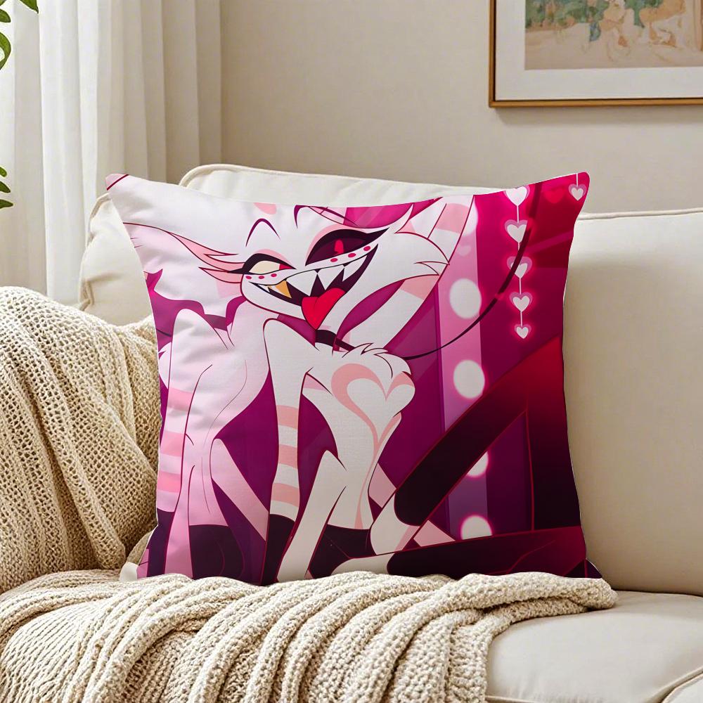 animation dark HHazbin HotelS Cushion Cover Pillowcase Antidustmite living Room Sofa Decor Cushion Room