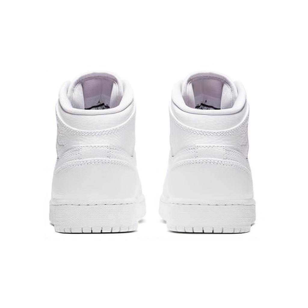 (GS) Air Jordan 1 Mid 'Triple White' Kids' 554725-129