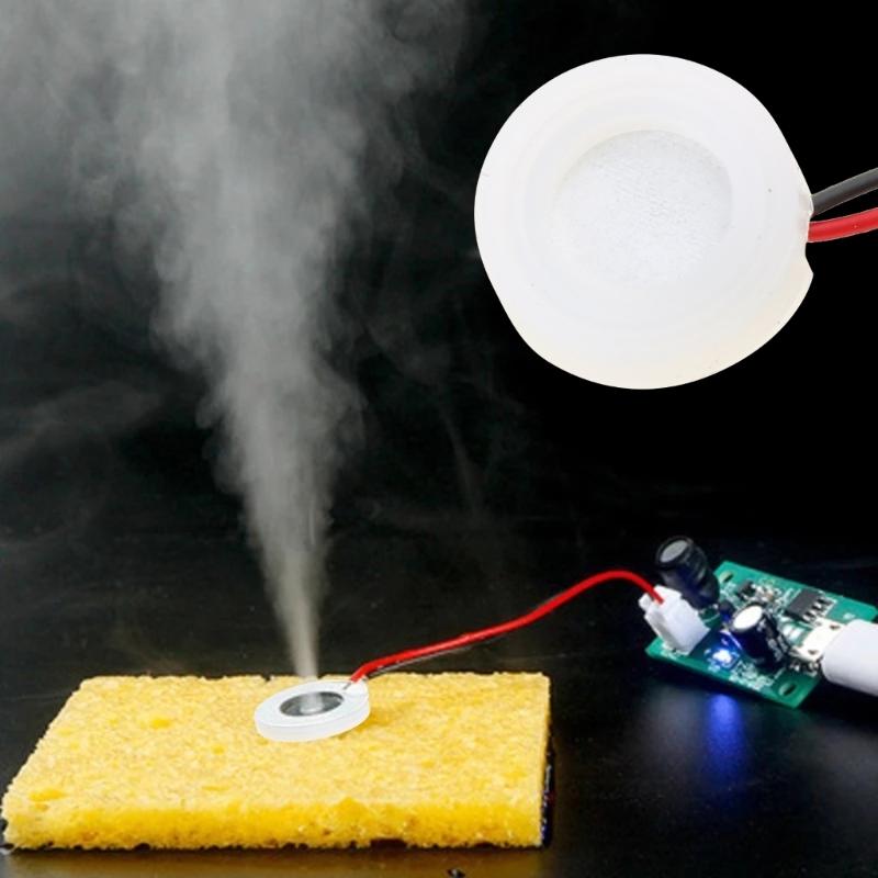 16mm Mini Mist Maker Fogger Ultrasonic Atomizer Transducer Ceramic Humidifier Diffuser DIY Parts Low Driving Voltage