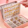 Elegant Jewelry Storage for Case for Earring Gift for Women On Valentine's Day Mother's Day Double Layer Jewelry Organiz