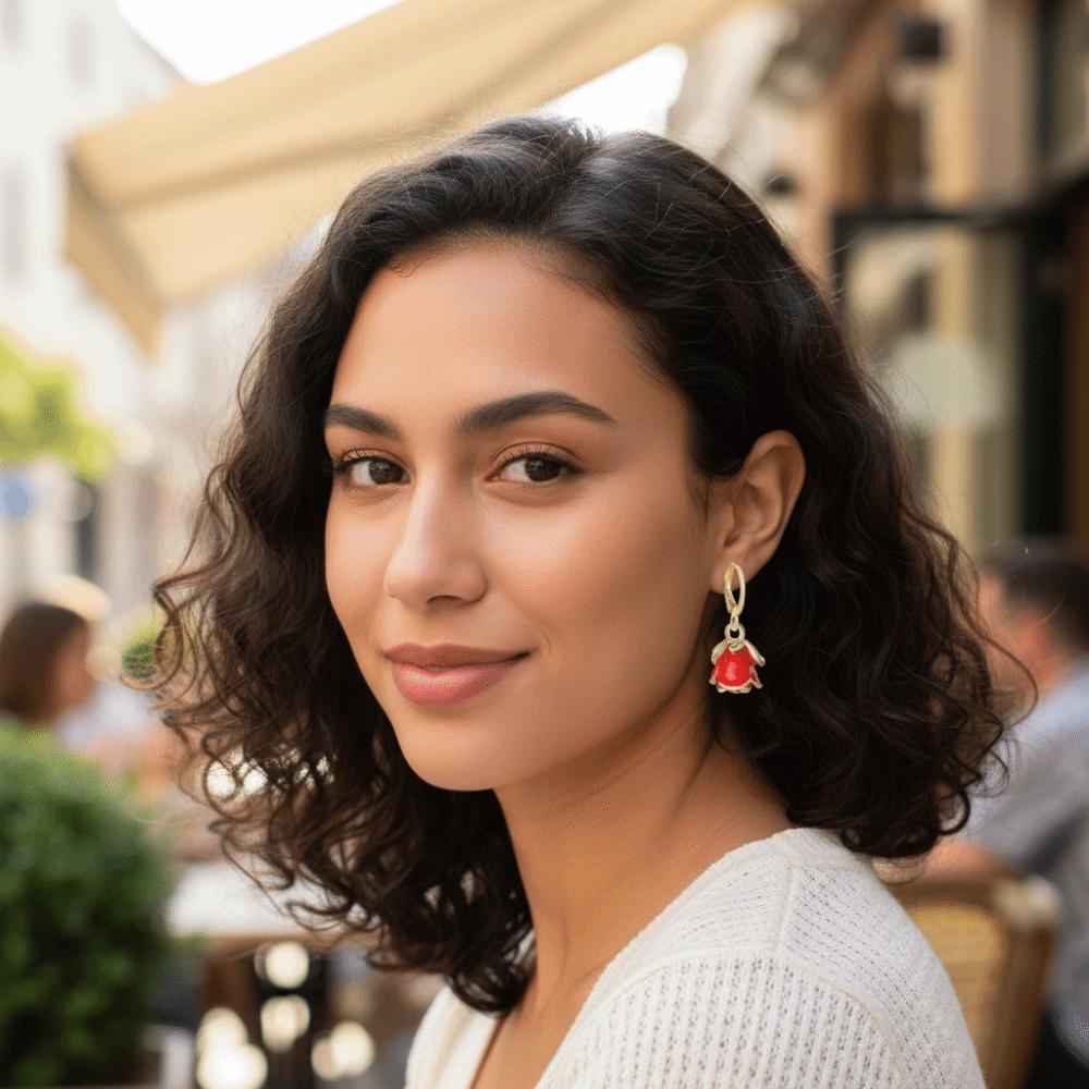 Zinc Zinc Zinc Alloy Necklace Earrings Bracelet Flower Flower Jewelry Luxury Rose Necklace  Wedding