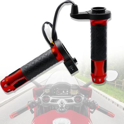 1Pair Winter Motorcycle Aluminium Alloy 12V Electric Heated Hand Grips Handlebar