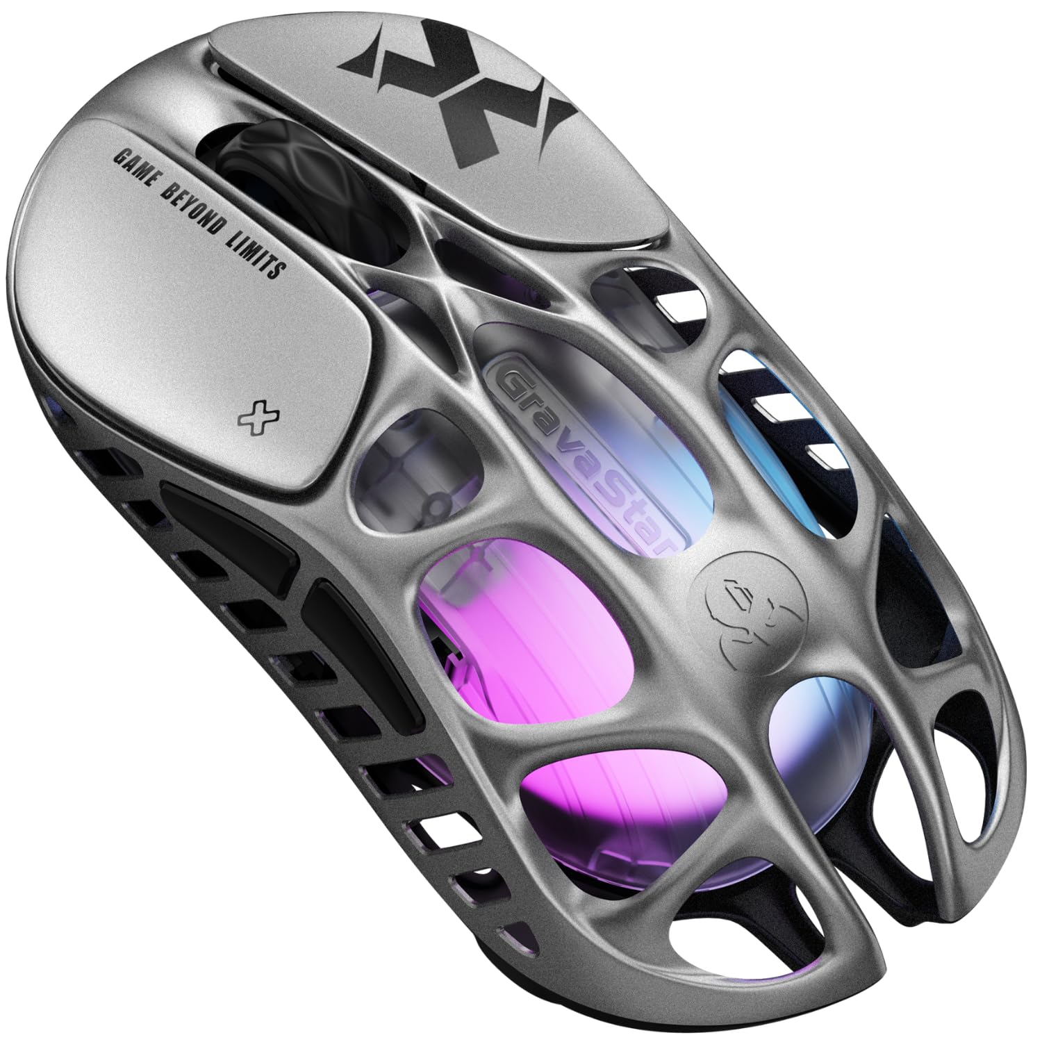 

Mercury Gaming Ultra 1K Polling PAW3950 32000DPI Low High 83 Hours of Continuous Luminous RGB Gaming Magnesium Silver [GravaStar X] Mouse, Wireless,