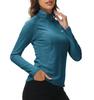 YIRUIYA Golf and Tennis Long Sleeve UV Trekking Women's Wear, Half-Zip Shirt, Top, Stretch, Moisture-Wicking, Quick-Drying, Protection, Innerwear,