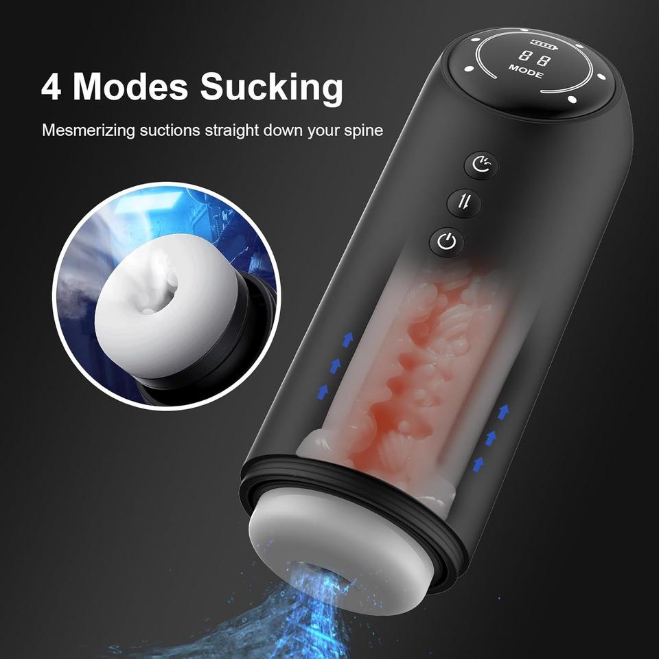 Automatic Suction Male Masturbator Oral Sex Masturbation LCD Screen Penis Pump Stroker Men's Sex Toy 18 Fully Automatic