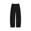 Mulberry Silk Wool Wide-Leg High Waist Pants for Women - Autumn/Winter Casual Drape with Velvet Lining.
