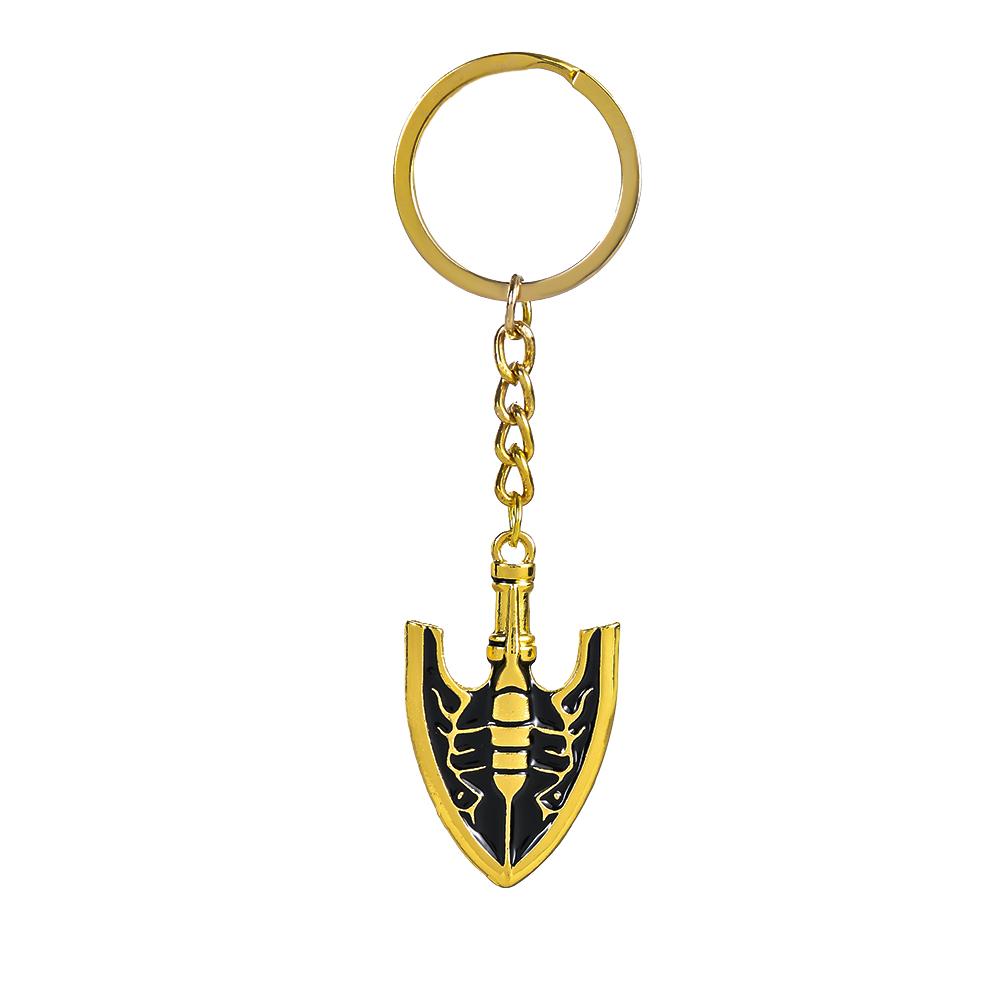 Anime JOJOS BIZARRE ADVENTURE Keychains Kujo Jotaro Arrow Metal Key Chain Pendant Chain Choker Keyring Charm Jewelry Gifts