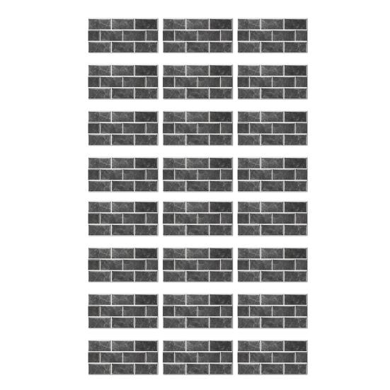 Removable Bathroom Wall Tiles Self-Adhesive PVC Tile Stickers, Waterproof Mosaic Pattern Decals for Kitchen Cover Defects Stickers Home Decor,