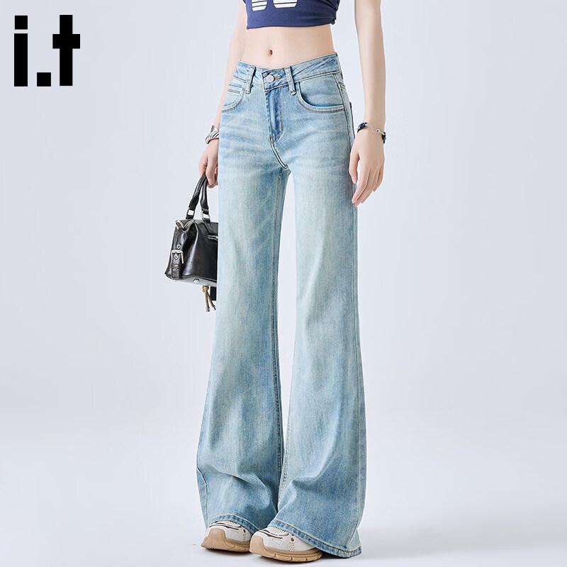 CHOCOOLATEit Women s Light Blue Flared Jeans XL