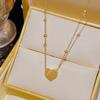 Korean 18K Gold Titanium Steel Women's Clavicle Necklace - Versatile, High-End, Non-Fading Temperament Choker.