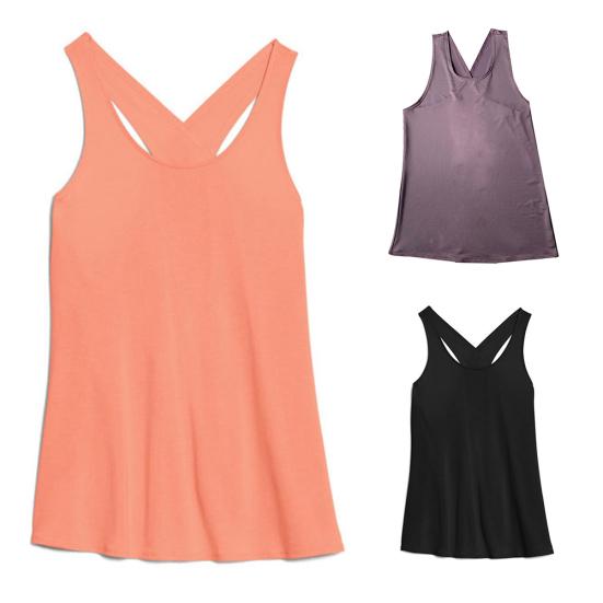 Women Criss Cross Back Sleeveless Workout Sports Yoga Vest Tank Top Activewear