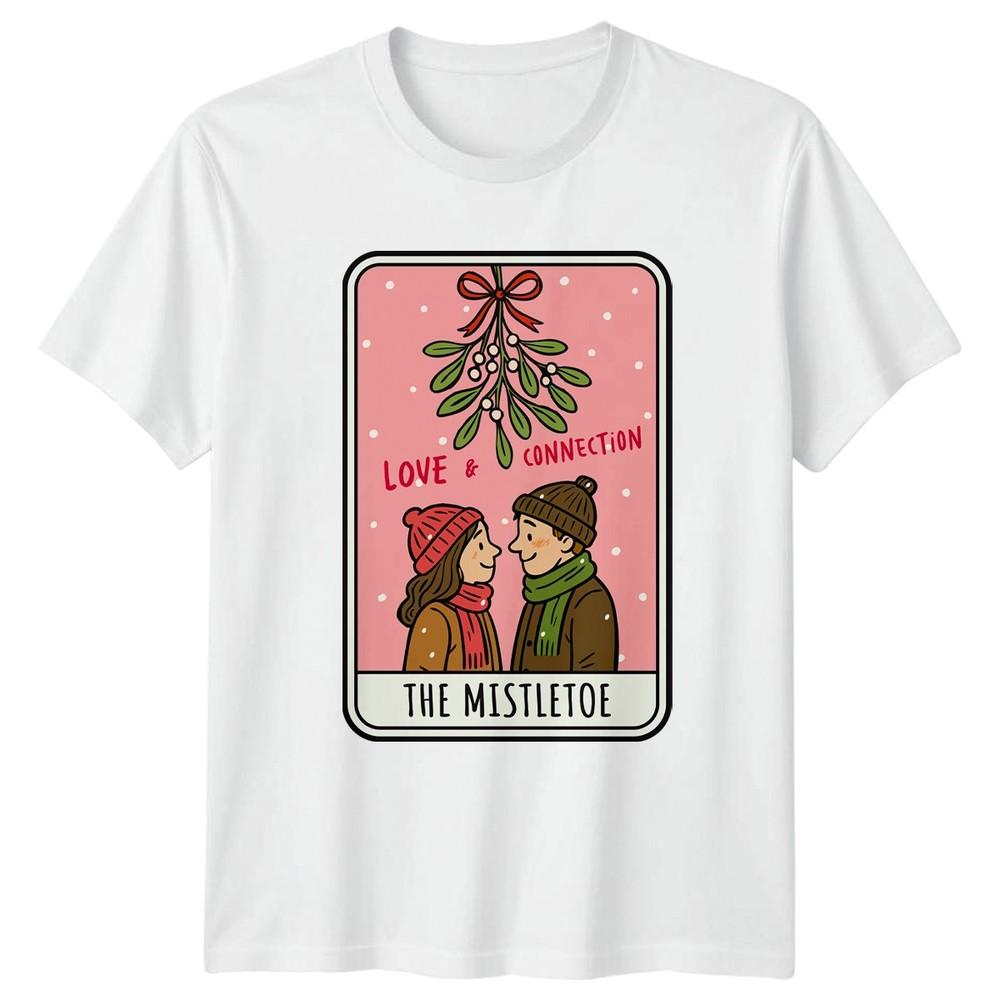 The Mistletoe Love Connection Christmas Holiday Unisex Graphic Tee Unisexs Unisexs S