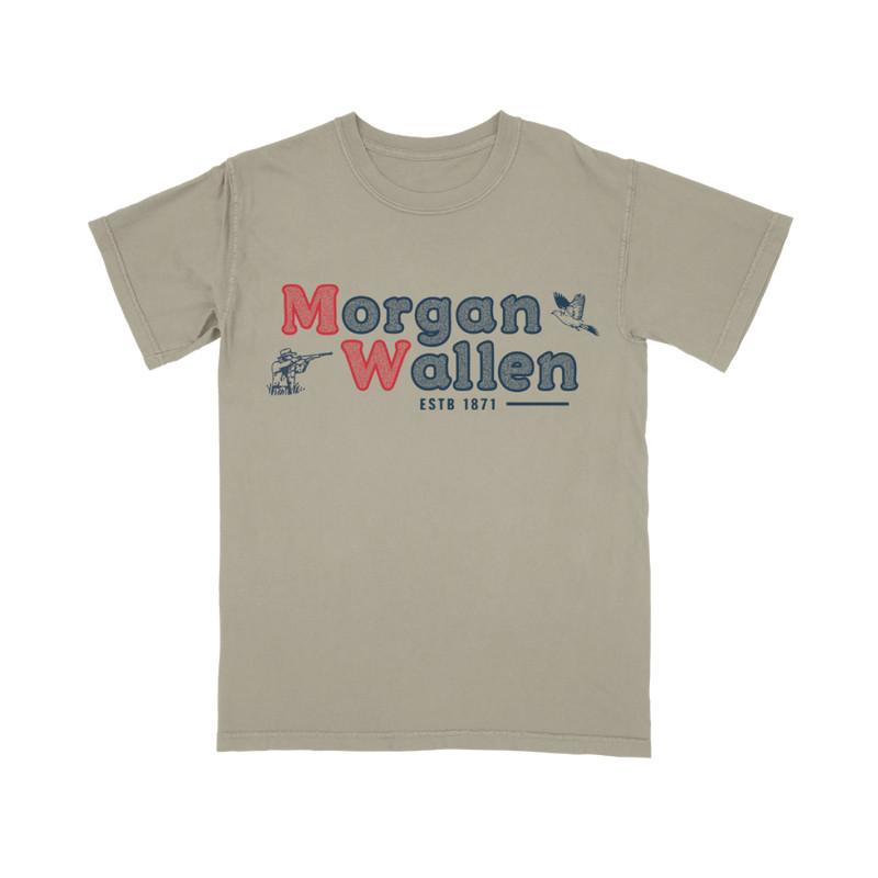 Morgan Wallen x Field Stream Tan T-Shirt Reprint Heavy Cotton All Size XXXL