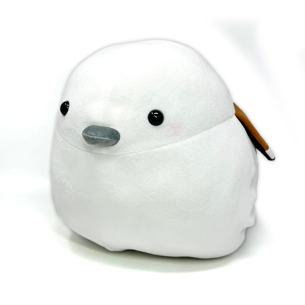 Soft and fluffy Japanese long-tailed tit super big plush toy, approximately 32cm, bird, large cushion (normal size)