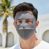 Comfortable Polyester Sunscreen Mask Traceless Small Hole UV Protection Mask Cool Breathable Ice Silk Face Clothing Men