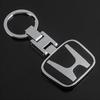 Car Badge Keychain Zinc Alloy Keyring Pendant For Honda civic accord fit jazz pilot CRV passport city shuttle HRV vezel stickers TP6
