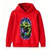 Kids Boys Girls Pullover Hoodie Super Green Hero Print Casual Soft Long Sleeve Hooded Sweatshirt for Children Daily Wear